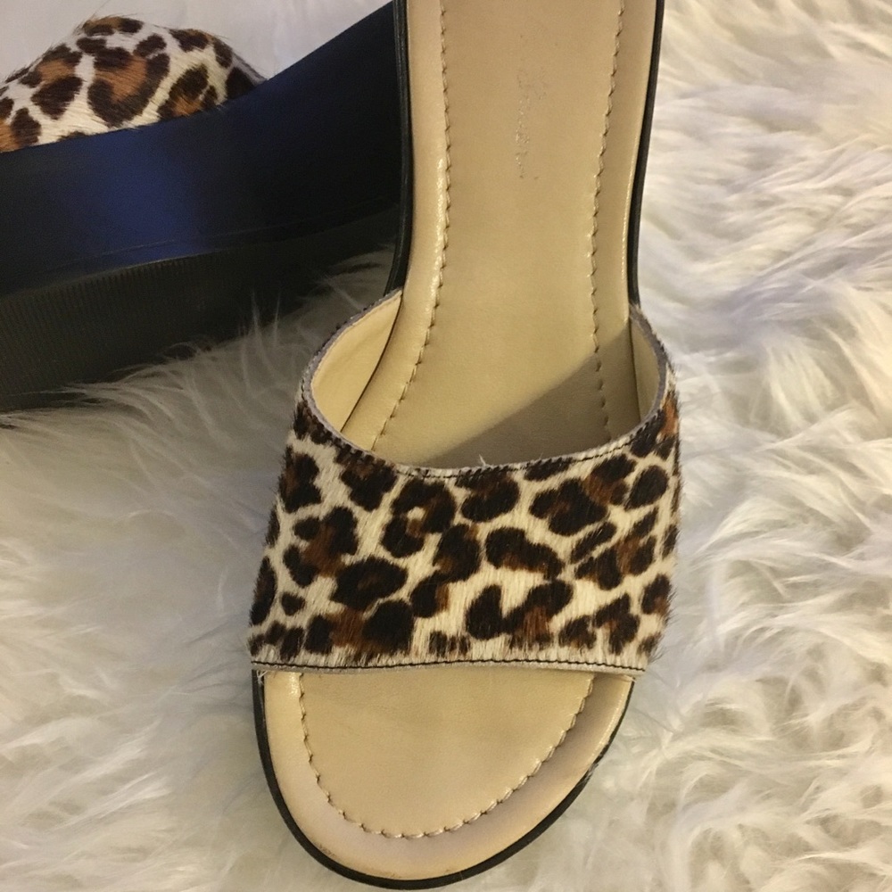 ❤️Casual cheetah print wedge sandals